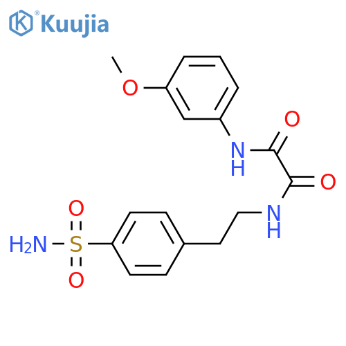 N'-(3-methoxyphenyl)-N-2-(4-sulfamoylphenyl)ethylethanediamide structure