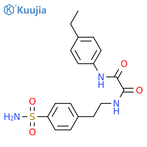 N'-(4-ethylphenyl)-N-2-(4-sulfamoylphenyl)ethylethanediamide structure
