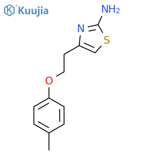 4-2-(4-methylphenoxy)ethyl-1,3-thiazol-2-amine structure