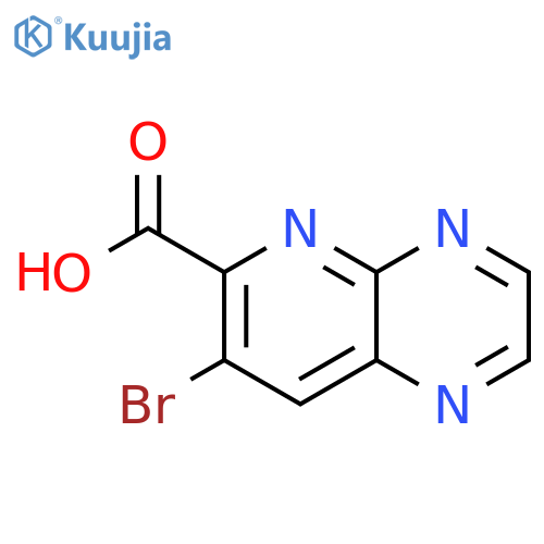 7-Bromopyrido[2,3-b]pyrazine-6-carboxylic acid structure