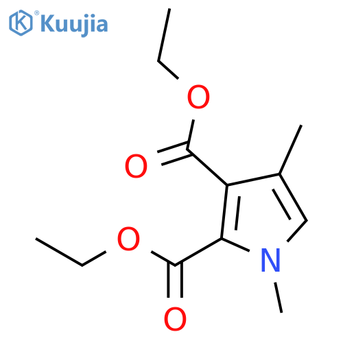 1H-Pyrrole-2,3-dicarboxylic acid, 1,4-dimethyl-, diethyl ester structure