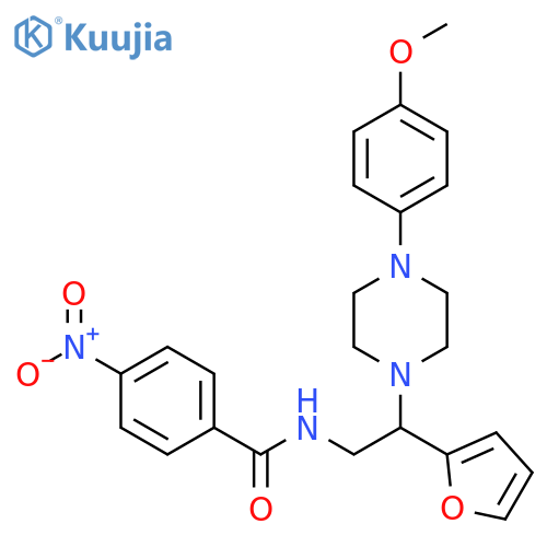 N-2-(furan-2-yl)-2-4-(4-methoxyphenyl)piperazin-1-ylethyl-4-nitrobenzamide structure