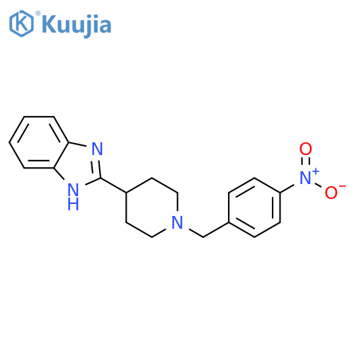 2-{1-(4-nitrophenyl)methylpiperidin-4-yl}-1H-1,3-benzodiazole structure
