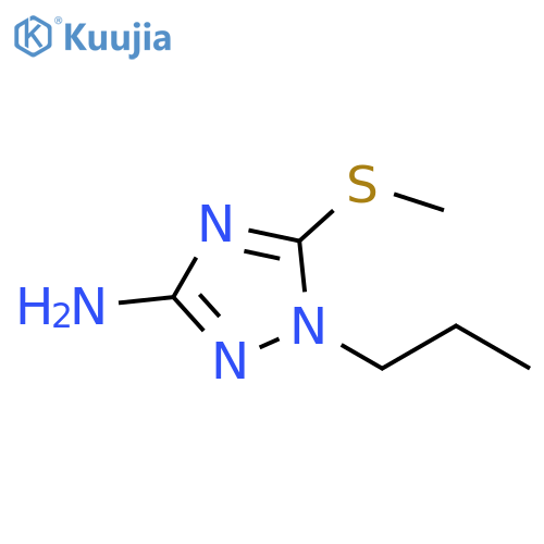 1H-1,2,4-Triazol-3-amine, 5-(methylthio)-1-propyl- structure