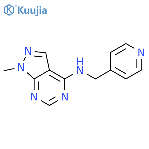 1-methyl-N-(pyridin-4-yl)methyl-1H-pyrazolo3,4-dpyrimidin-4-amine structure