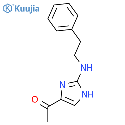 Ethanone, 1-[2-[(2-phenylethyl)amino]-1H-imidazol-4-yl]- structure