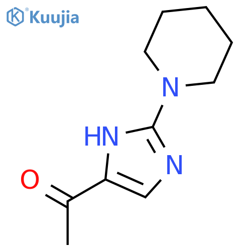 Ethanone, 1-[2-(1-piperidinyl)-1H-imidazol-4-yl]- structure