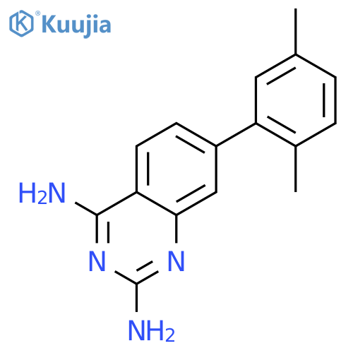 2,4-Quinazolinediamine, 7-(2,5-dimethylphenyl)- structure