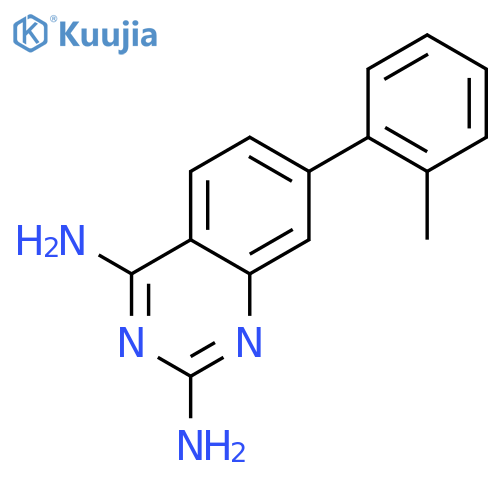 2,4-Quinazolinediamine, 7-(2-methylphenyl)- structure