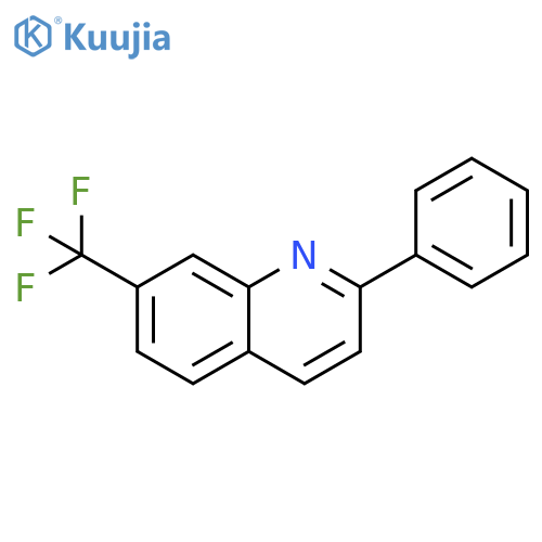 Quinoline, 2-phenyl-7-(trifluoromethyl)- structure