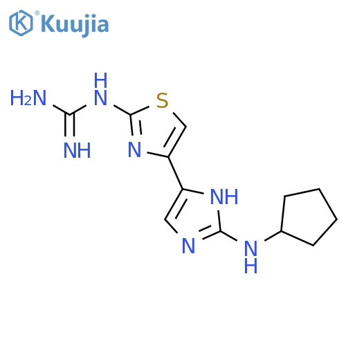 Guanidine, [4-[2-(cyclopentylamino)-1H-imidazol-4-yl]-2-thiazolyl]- structure