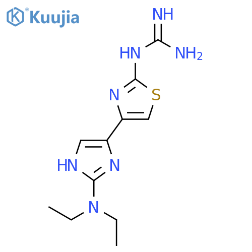 Guanidine, [4-[2-(diethylamino)-1H-imidazol-4-yl]-2-thiazolyl]- structure
