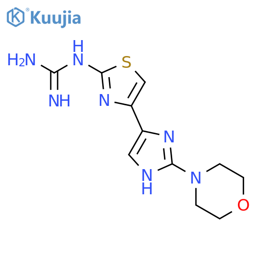 Guanidine, [4-[2-(4-morpholinyl)-1H-imidazol-4-yl]-2-thiazolyl]- structure