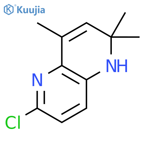 1,5-Naphthyridine, 6-chloro-1,2-dihydro-2,2,4-trimethyl- structure