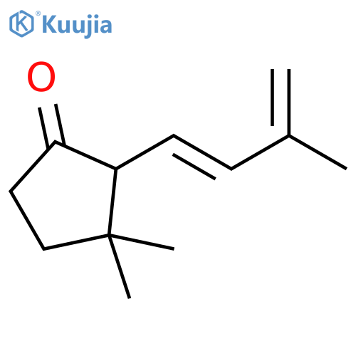 Cyclopentanone, 3,3-dimethyl-2-(3-methyl-1,3-butadienyl)-, (E)- structure
