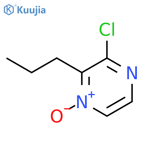 PYRAZINE, 2-CHLORO-3-PROPYL-, 4-OXIDE structure