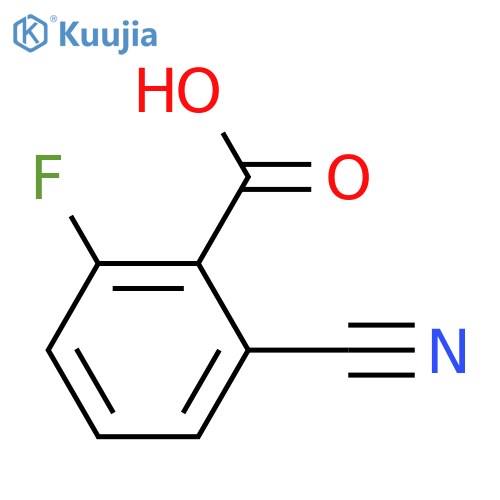 2-cyano-6-fluoro-benzoic acid structure