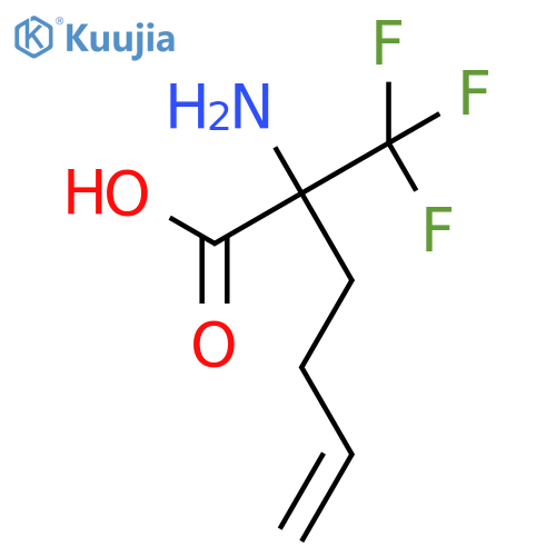 2-Amino-2-(trifluoromethyl)hex-5-enoic acid structure