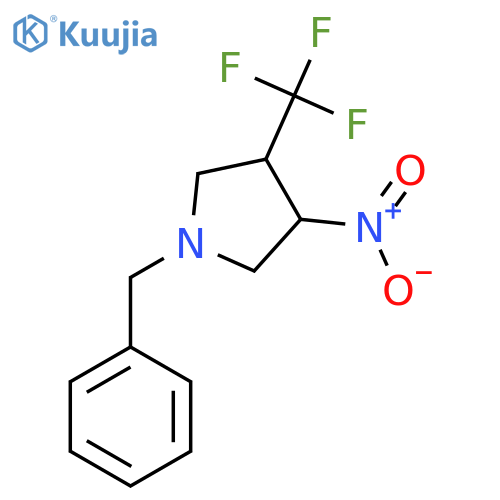 1-Benzyl-3-nitro-4-(trifluoromethyl)pyrrolidine structure