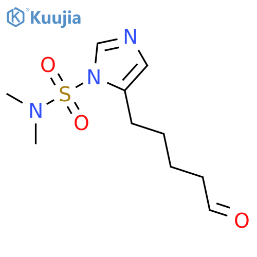 1H-Imidazole-1-sulfonamide, N,N-dimethyl-5-(5-oxopentyl)- structure