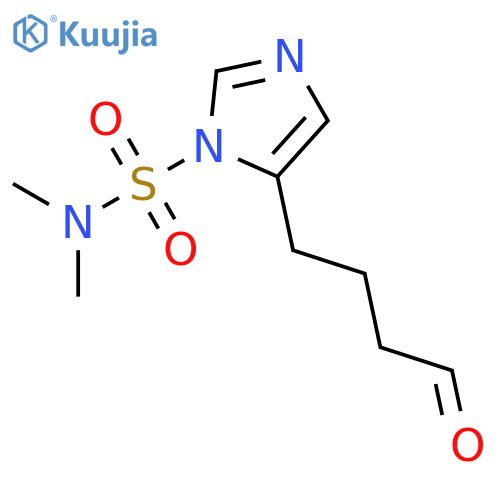 1H-IMIDAZOLE-1-SULFONAMIDE, N,N-DIMETHYL-5-(4-OXOBUTYL)- structure