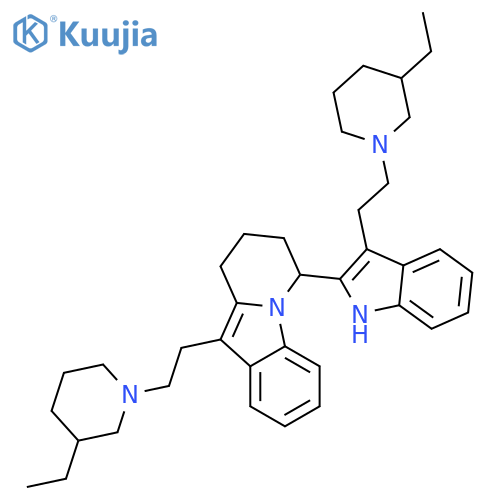 Pyrido[1,2-a]indole,10-[2-(3-ethyl-1-piperidinyl)ethyl]-6-[3-[2-(3-ethyl-1-piperidinyl)ethyl]-1H-indol-2-yl]-6,7,8,9-tetrahydro- structure