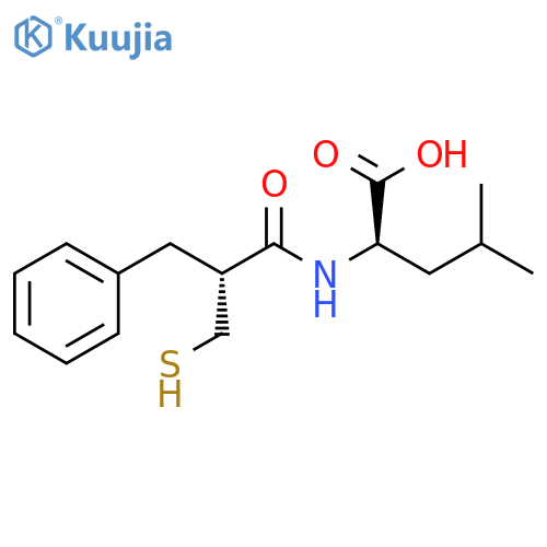 D-Leucine, N-[2-(mercaptomethyl)-1-oxo-3-phenylpropyl]-, (R)- structure