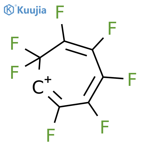 Cycloheptatrienylium, heptafluoro- structure
