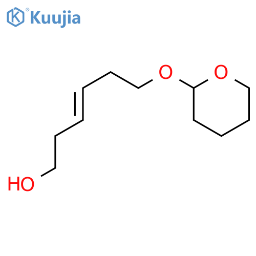 (3E)-6-(Tetrahydro-2H-pyran-2-yloxy)-3-hexen-1-OL structure