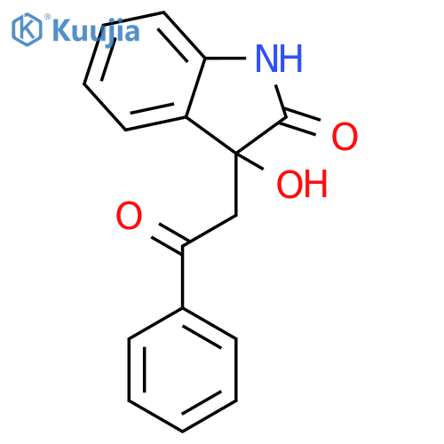 2H-Indol-2-one,1,3-dihydro-3-hydroxy-3-(2-oxo-2-phenylethyl)- structure