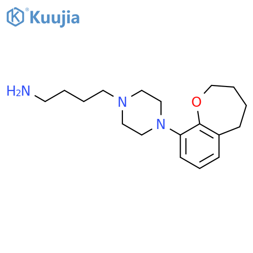 1-PIPERAZINEBUTANAMINE, 4-(2,3,4,5-TETRAHYDRO-1-BENZOXEPIN-9-YL)- structure