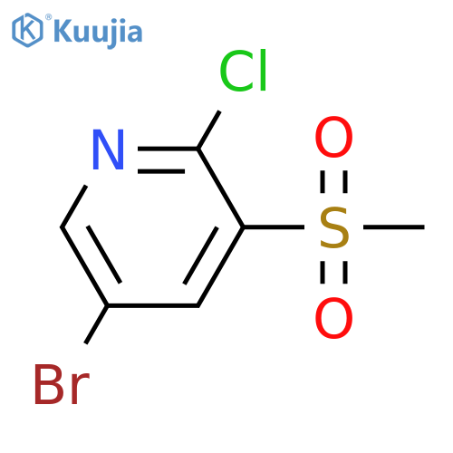 5-Bromo-2-chloro-3-(methylsulfonyl)pyridine structure