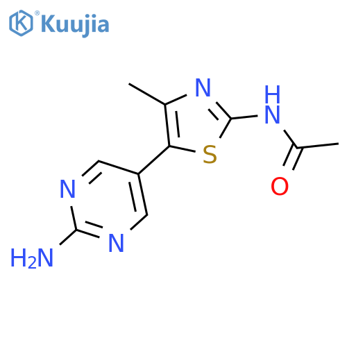 ACETAMIDE, N-[5-(2-AMINO-5-PYRIMIDINYL)-4-METHYL-2-THIAZOLYL]- structure