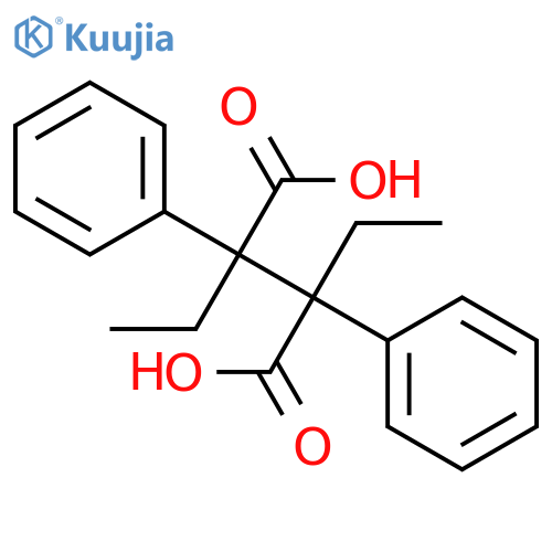 Butanedioic acid, 2,3-diethyl-2,3-diphenyl- structure