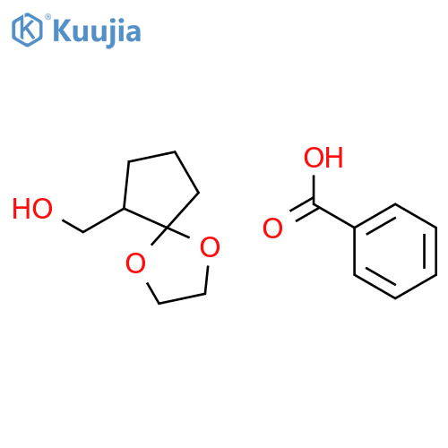 1,4-Dioxaspiro[4.4]nonane-6-methanol, benzoate structure