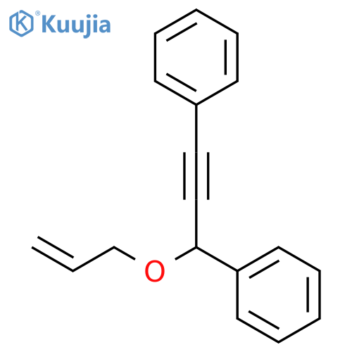 Benzene, 1,1'-[3-(2-propenyloxy)-1-propyne-1,3-diyl]bis- structure