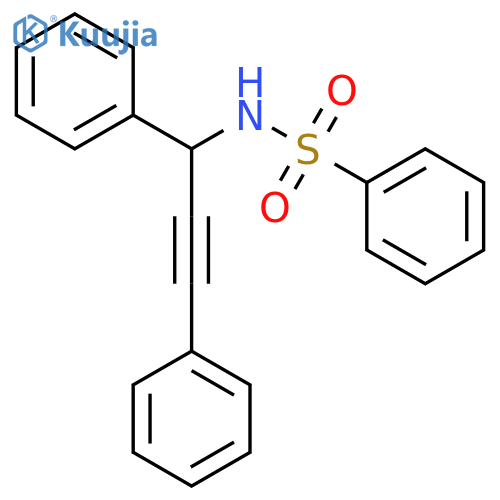 Benzenesulfonamide, N-(1,3-diphenyl-2-propynyl)- structure