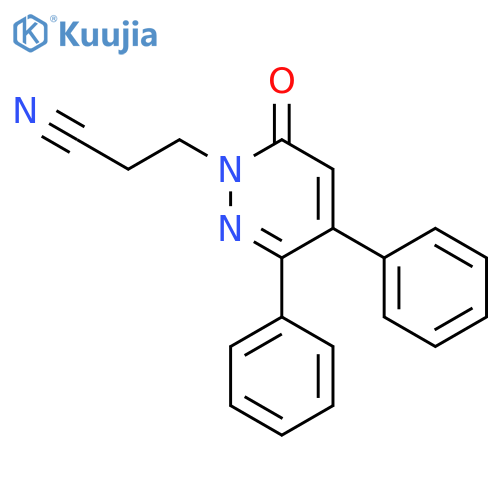 1(6H)-PYRIDAZINEPROPANENITRILE, 6-OXO-3,4-DIPHENYL- structure