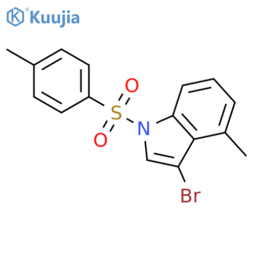 1H-INDOLE, 3-BROMO-4-METHYL-1-[(4-METHYLPHENYL)SULFONYL]- structure