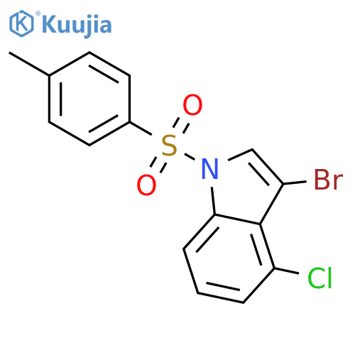 3-Bromo-4-chloro-1-(p-toluenesulfonyl)indole structure