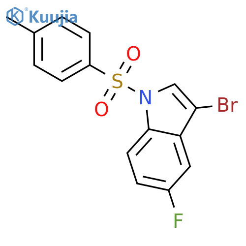 3-Bromo-5-fluoro-1-(p-toluenesulfonyl)indole structure