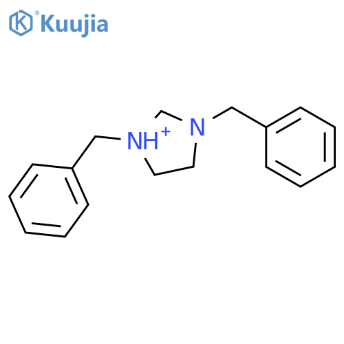 1H-Imidazolium, 4,5-dihydro-1,3-bis(phenylmethyl)- structure