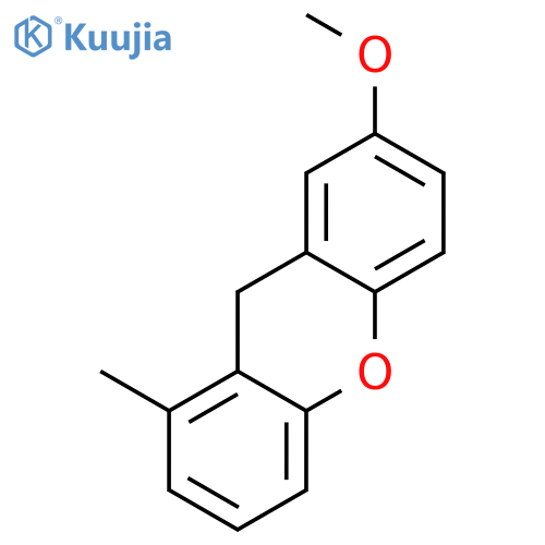 9H-Xanthene, 7-methoxy-1-methyl- structure