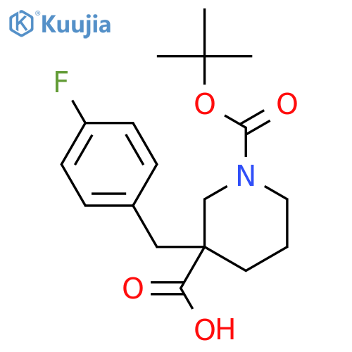 1-(Tert-Butyl)Oxycarbonyl-3-(4-Fluorobenzyl)Piperidine-3-Carboxylic Acid structure
