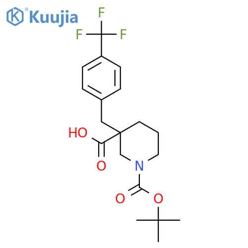 1-(Tert-Butyl)Oxycarbonyl-3-4-(Trifluoromethyl)BenzylPiperidine-3-Carboxylic Acid structure