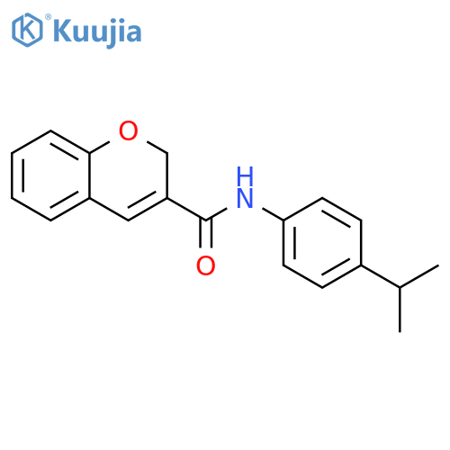 N-4-(propan-2-yl)phenyl-2H-chromene-3-carboxamide structure