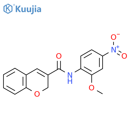 N-(2-methoxy-4-nitrophenyl)-2H-chromene-3-carboxamide structure