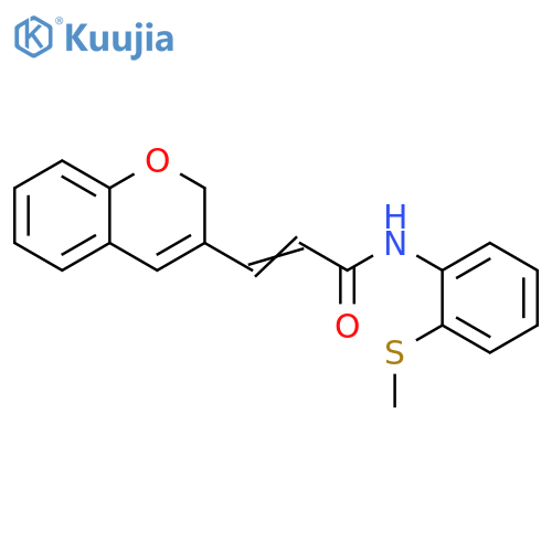(2E)-3-(2H-chromen-3-yl)-N-2-(methylsulfanyl)phenylprop-2-enamide structure