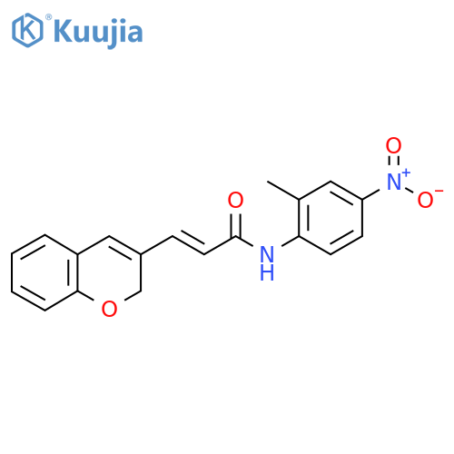 (2E)-3-(2H-chromen-3-yl)-N-(2-methyl-4-nitrophenyl)prop-2-enamide structure