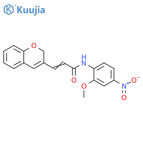 (2E)-3-(2H-chromen-3-yl)-N-(2-methoxy-4-nitrophenyl)prop-2-enamide structure
